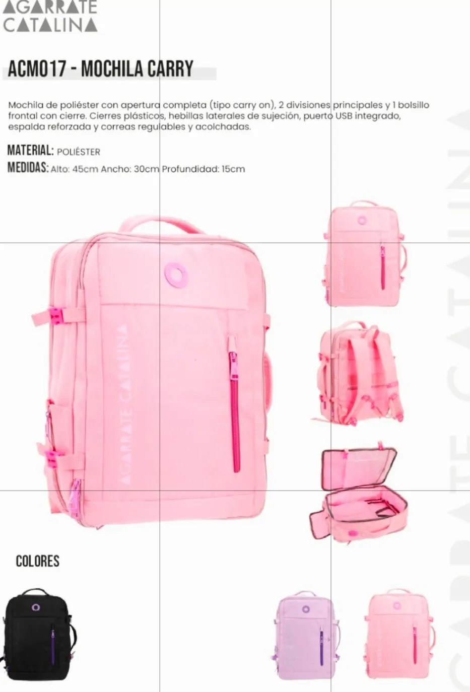 Mochila Carry On Agarrate Castalina Acmo17