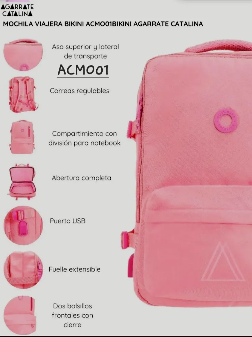 Mochila Carry On Agarrate Catalina Fuelle Acmo01